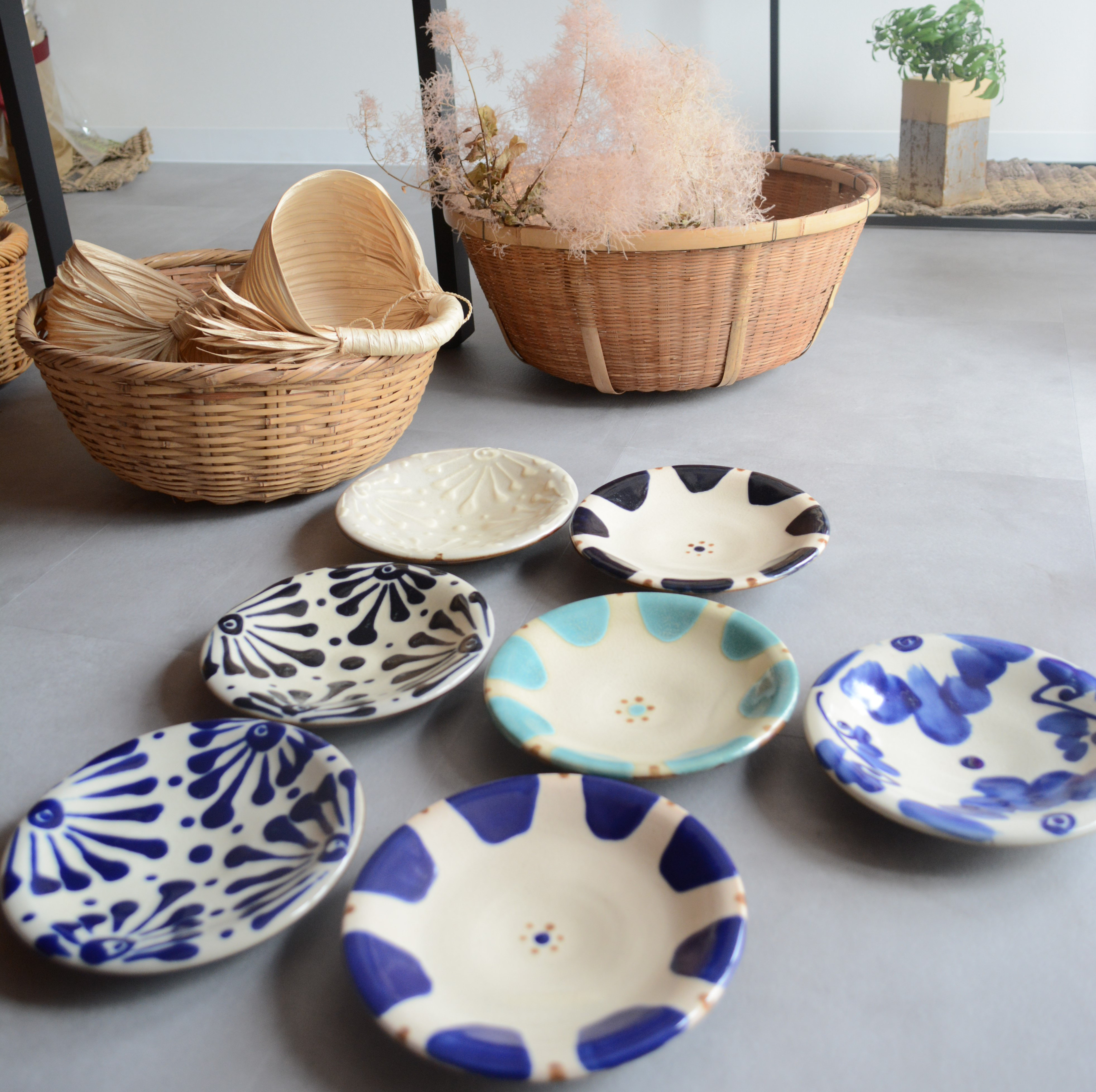 【やちむんノモ陶器製作所】チチチャン 7寸皿