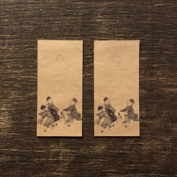 ブックカバーとしおり☆蹴鞠うさぎ 3枚目の画像