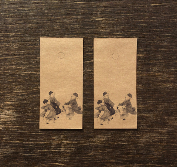 ブックカバーとしおり☆蹴鞠うさぎ 3枚目の画像