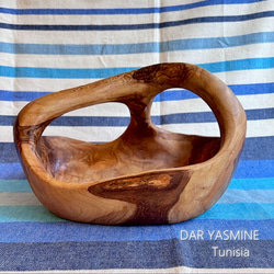 超特大オリーブの木 バスケット ボウル 天然芸術品 しっかり