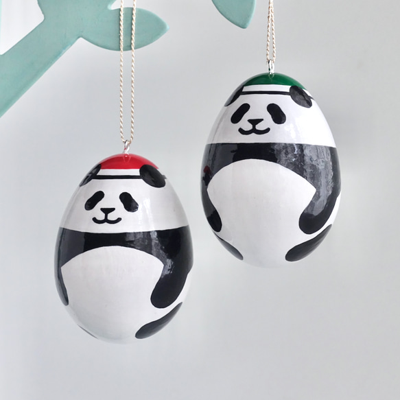 つやつやパンダのオーナメント 5枚目の画像