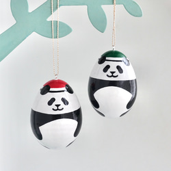 つやつやパンダのオーナメント 4枚目の画像