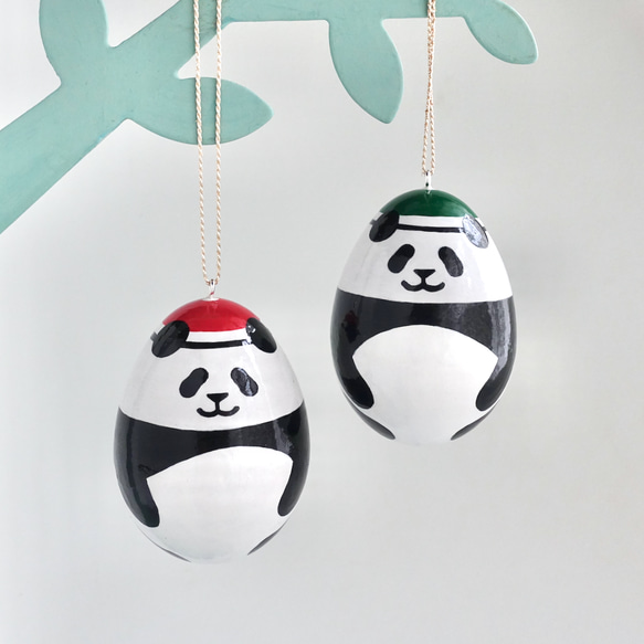 つやつやパンダのオーナメント 4枚目の画像