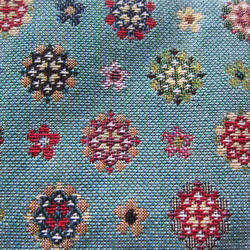 再販フランス生地　万華鏡と小花のポーチ　コインケース　コスメ入れ　薬入れ　カード入れ 3枚目の画像