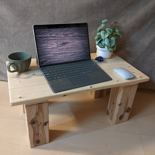 9㎝角脚ナチュラルウッドローテーブル・ベンチ［玄関　縁台　キッズテーブル］ 9㎝角脚ナチュラルウッドローテーブル・ベンチ［玄関 縁台 キッズ