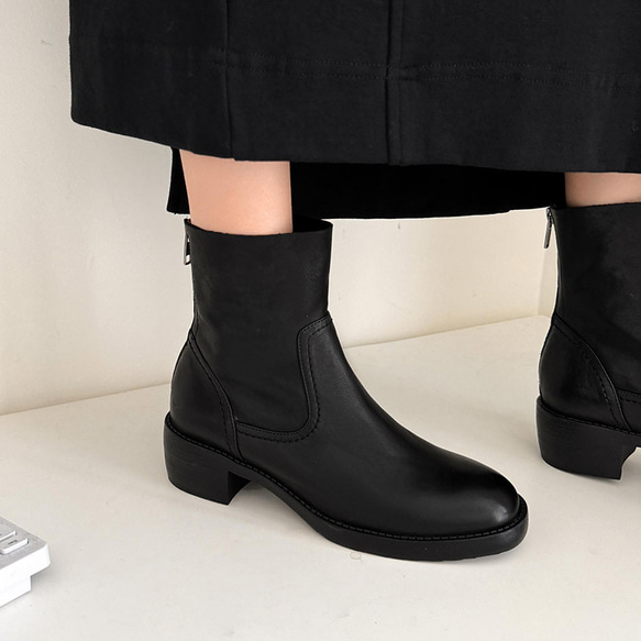 質感がとてもいい牛革2025冬太中と通勤短靴22-25.0サイズ  5627 4枚目の画像