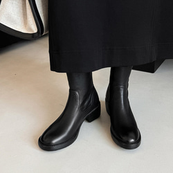 質感がとてもいい牛革2025冬太中と通勤短靴22-25.0サイズ  5627 3枚目の画像