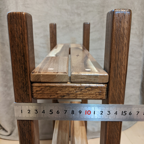 奥行15cm】奥行の狭い木製スリムラック［コミック 漫画 本棚