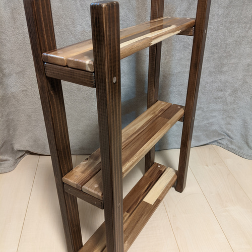 奥行15cm】奥行の狭い木製スリムラック［コミック 漫画 本棚