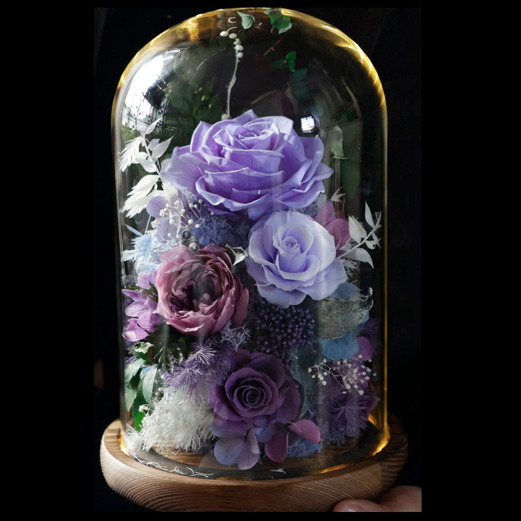 特別な日の記念日/誕生日/結婚祝い バラ 薔薇 ローズ、熱意、花飾り、ブーケ、プリザーブドフラワー、ドライフラワー