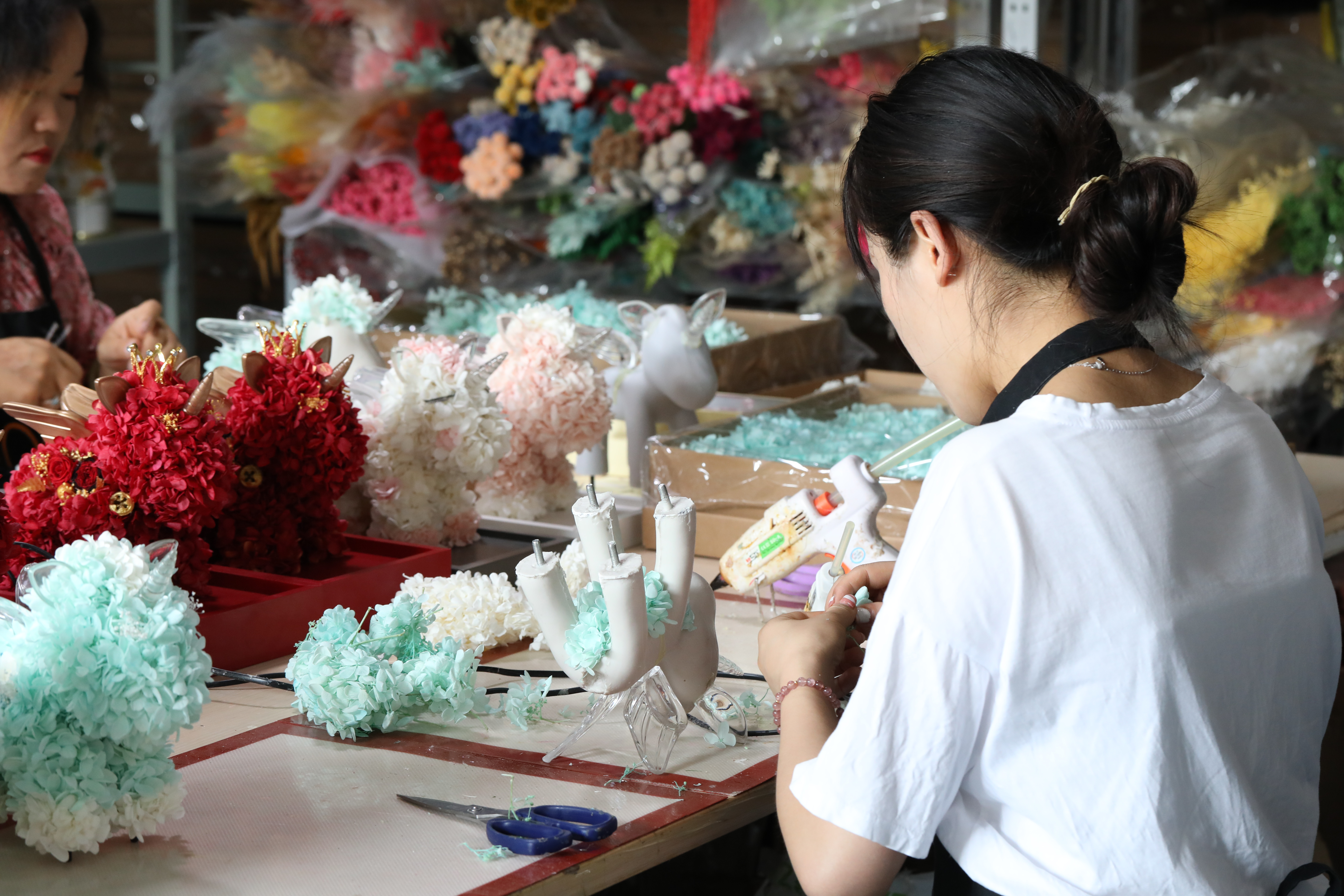 特別な日の記念日/誕生日/結婚祝い バラ 薔薇 ローズ、熱意、花飾り、ブーケ、プリザーブドフラワー、ドライフラワー