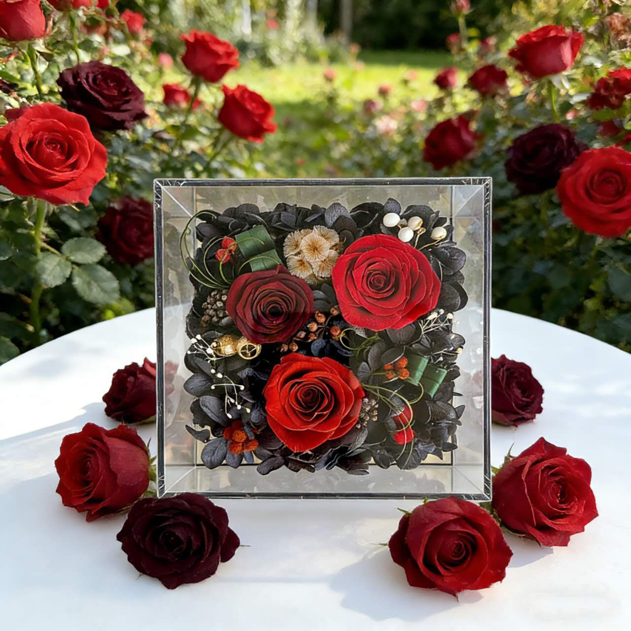 開店 開業祝い・サロンの花飾り・玄関飾り バラ 薔薇 ローズ、打ち明ける、ブーケ、プリザーブドフラワー、ドライフラワー