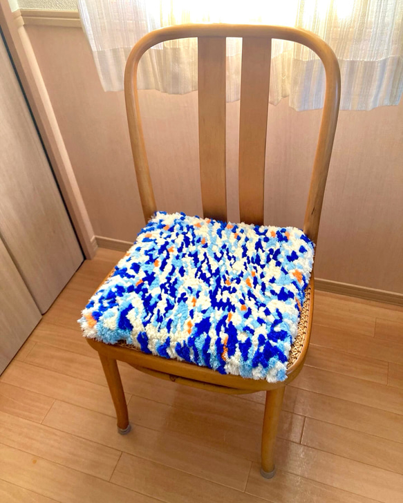 ノッティング織　椅子敷き 小野眞佐子-倉敷からのノッティング織椅子敷コレクション-at