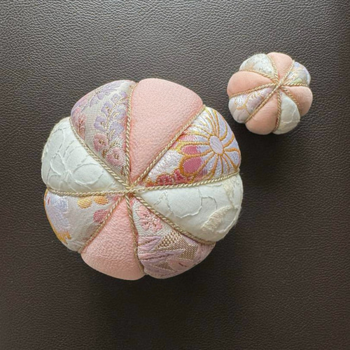 ハンドメイド手毬【彩華】10cm5cm計2点 その他オーダーメイド