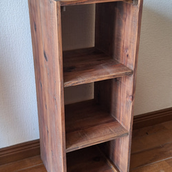 ちょっとあったら良いな　三段ボックス網カゴ付き 4枚目の画像