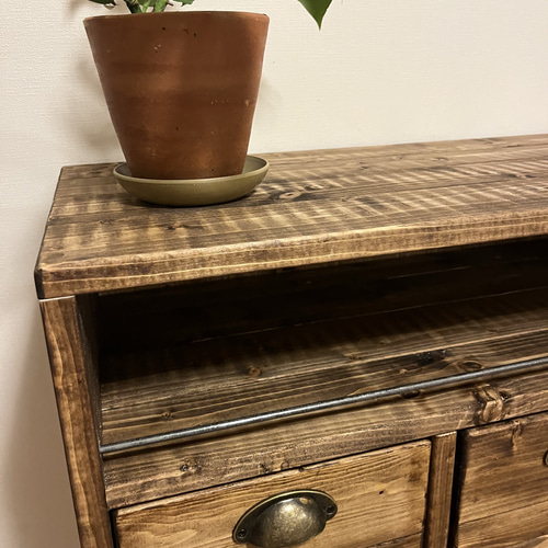 ウッドチェスト キャビネット 収納棚 ラック 無垢材家具 チェスト  