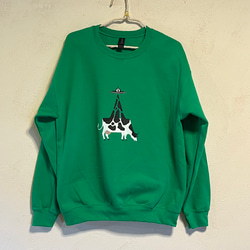 UFO 牛さん柄 裏起毛 メンズトレーナー 大きいサイズあり Tシャツ