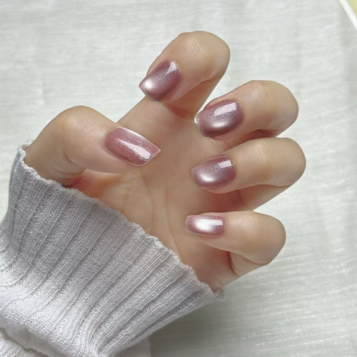 春色フェア】ネイルチップ マグネットネイル ショートスクエア ワン