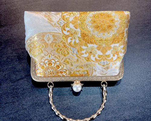 9月新作！気品漂う優しい引箔加工 正倉院【宝相華柄】最高級西陣帯