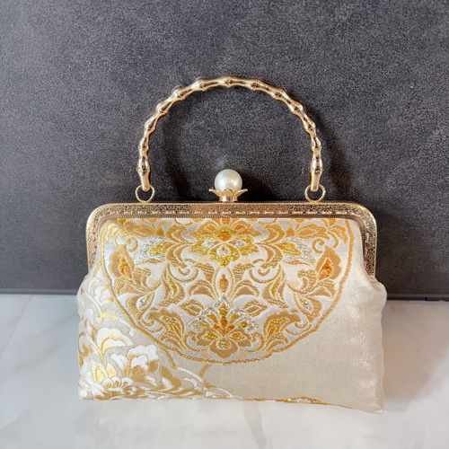 9月新作！気品漂う優しい引箔加工 正倉院【宝相華柄】最高級西陣帯