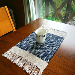 リネン生成り手織ティーマットC (ランチョンマット、生成り色の