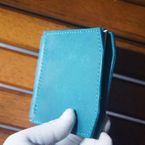 送料無料】マヤベリーのマネークリップウォレット【ターコイズ