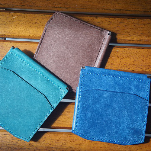 【送料無料】マヤベリーのマネークリップウォレット【ターコイズ】 送料無料】マヤベリーのマネークリップウォレット【ターコイズ