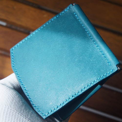 【送料無料】マヤベリーのマネークリップウォレット【ターコイズ】 送料無料】マヤベリーのマネークリップウォレット【ターコイズ