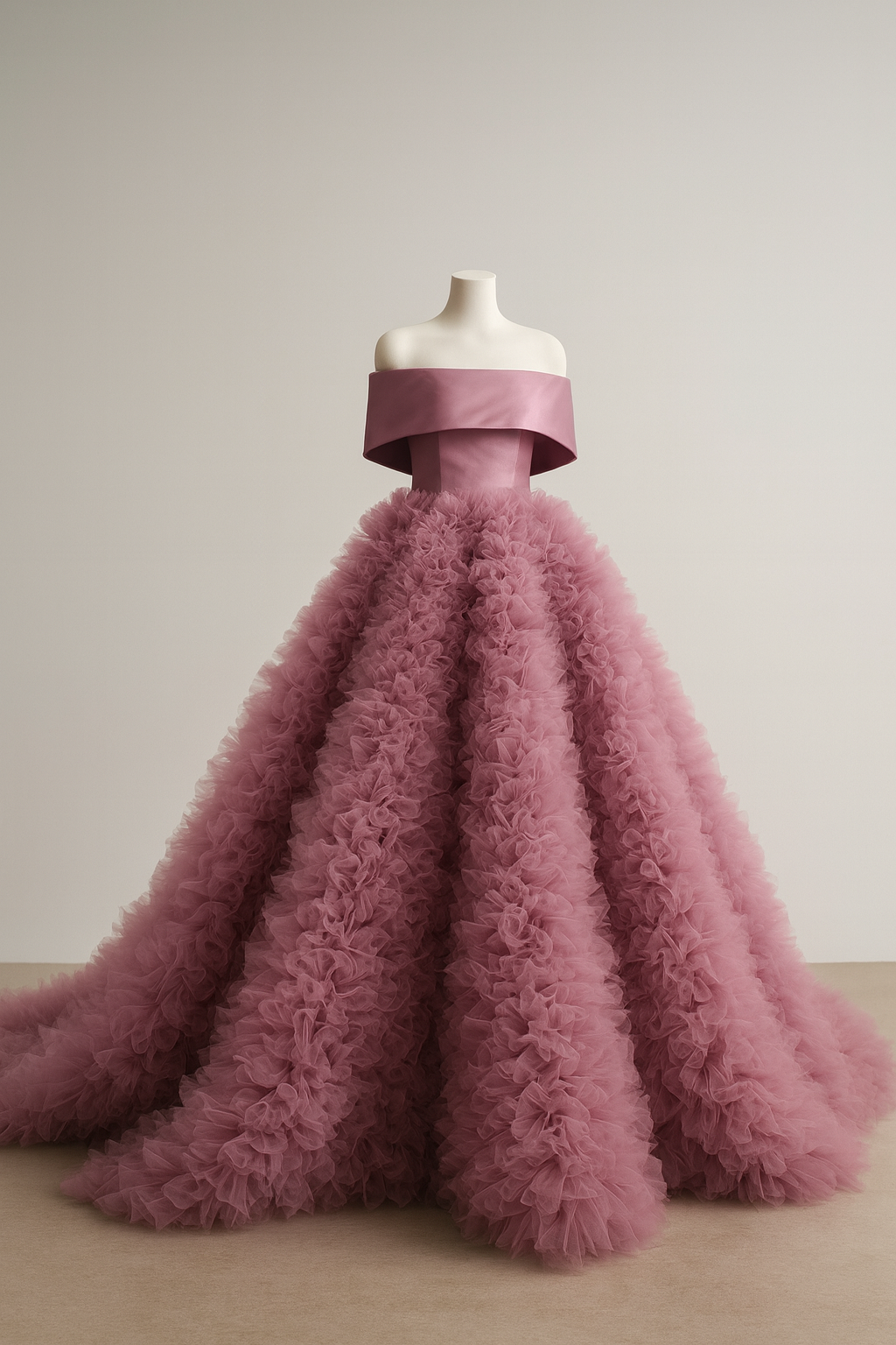 送料無料！カラードレス ラベンダーピンク オフショルダー もこもこドレス 結婚式 プリンセスライン 憧れのドレス 結婚式