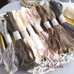 6色○各2M くしゅくしゅリボン その他ラッピング用品 アンティーク