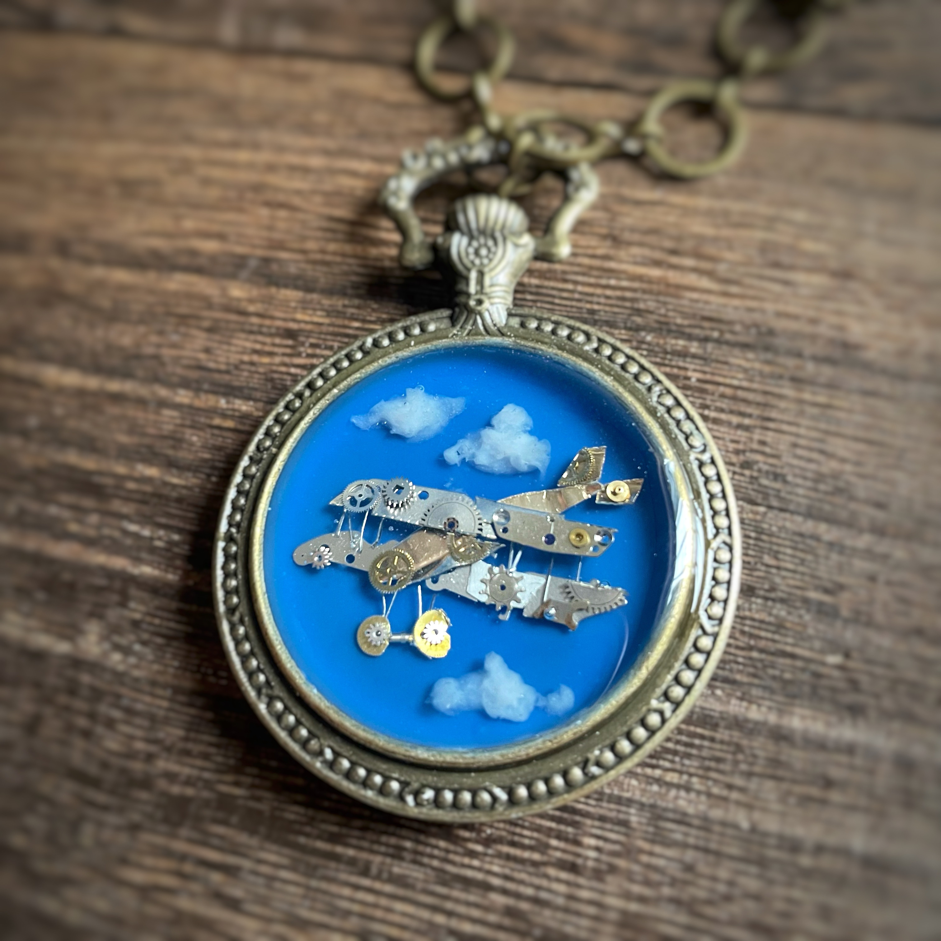 時空飛行　スチームパンク　バッグチャーム