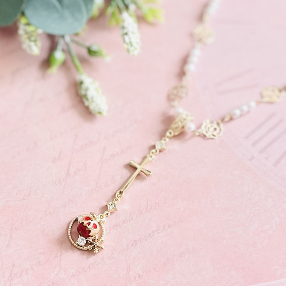 【限定♡】キラキラ☆白雪姫の毒りんごペンダント 1枚目の画像