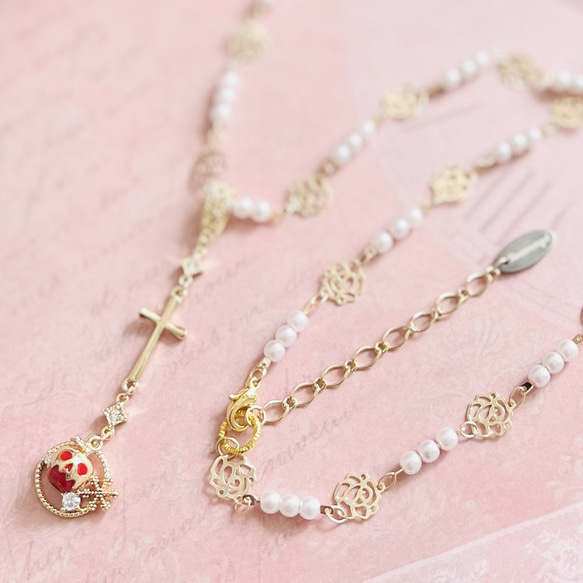 【限定♡】キラキラ☆白雪姫の毒りんごペンダント 3枚目の画像