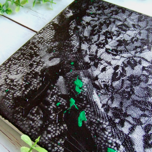 抽象画 現代アート アクリル絵の具 インテリア モノトーン＆グリーン