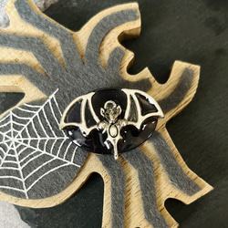 リアルコウモリの帯留め　秋　紅葉の季節　ハロウィン　 4枚目の画像