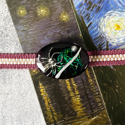 蜘蛛の糸　帯留め　秋　文学　紅葉の季節　ハロウィン　物語シリーズ 3枚目の画像