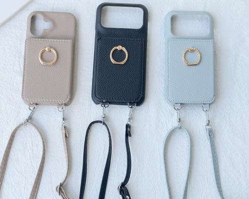 バイカラー iPhone 17 17Pro 17Air ケース スマホショルダー ミラー