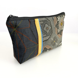 大人可愛いセレブポーチ大島紬リメイクポーチ化粧ポーチマルチポーチ