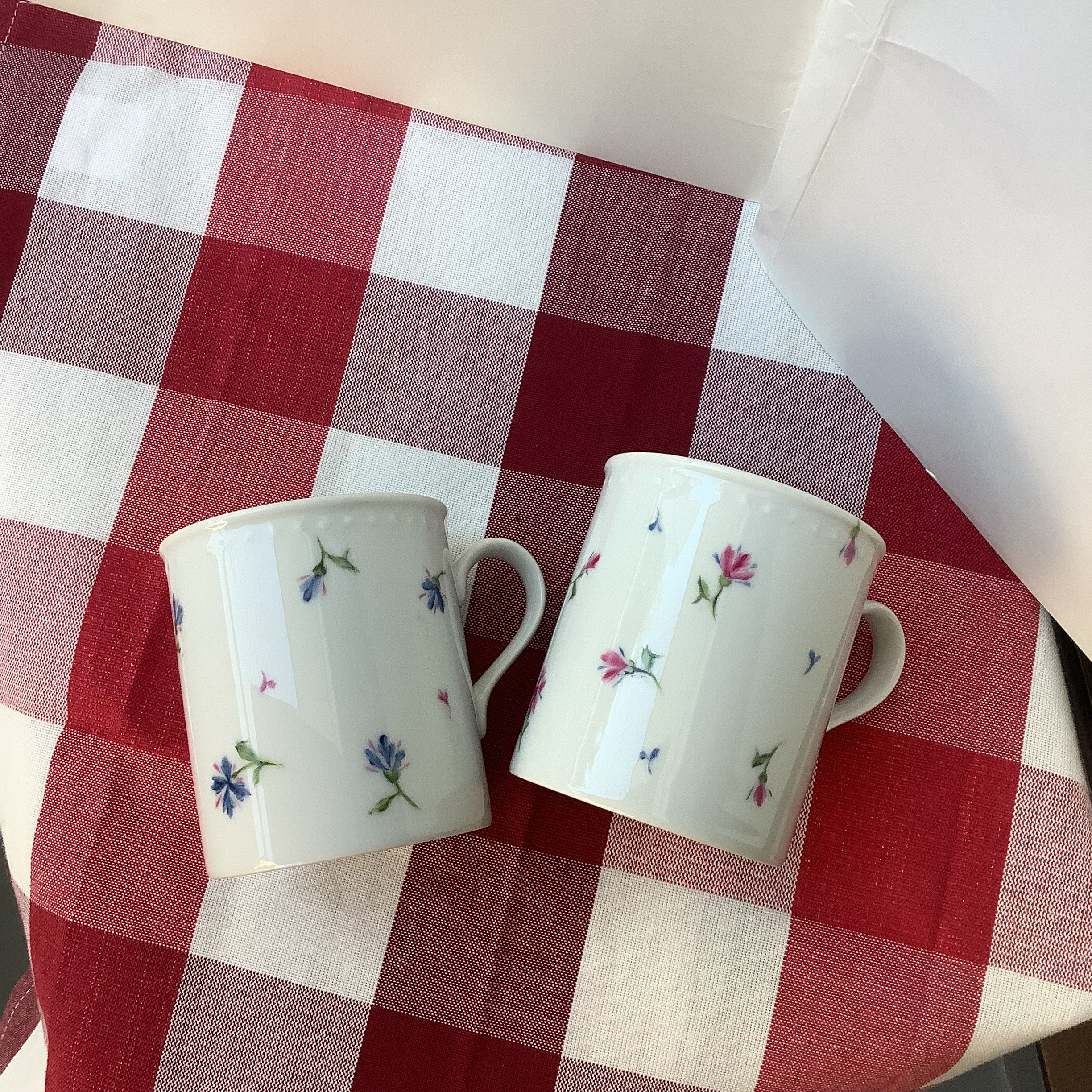 【SET】ブルーエのマグカップ_blue&pink