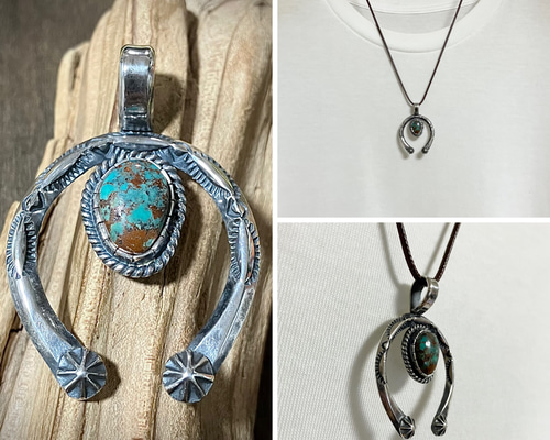 ターコイズマウンテン　シルバー　メタル　ネックレス　#インディアンジュエリー ターコイズマウンテン ナジャ シルバー ネックレス ペンダント