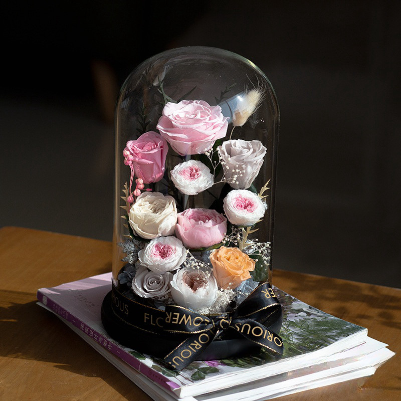特別な日のお祝い・誕生日・結婚祝い・花飾り・玄関飾り バラ 薔薇 ローズ、上昇、プリザーブドフラワー、ドライフラワー