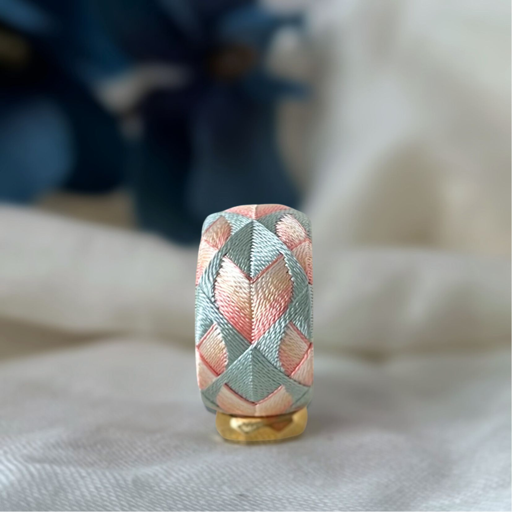 加賀ゆびぬき◇絹糸のネックレス＜桜の花びら＞