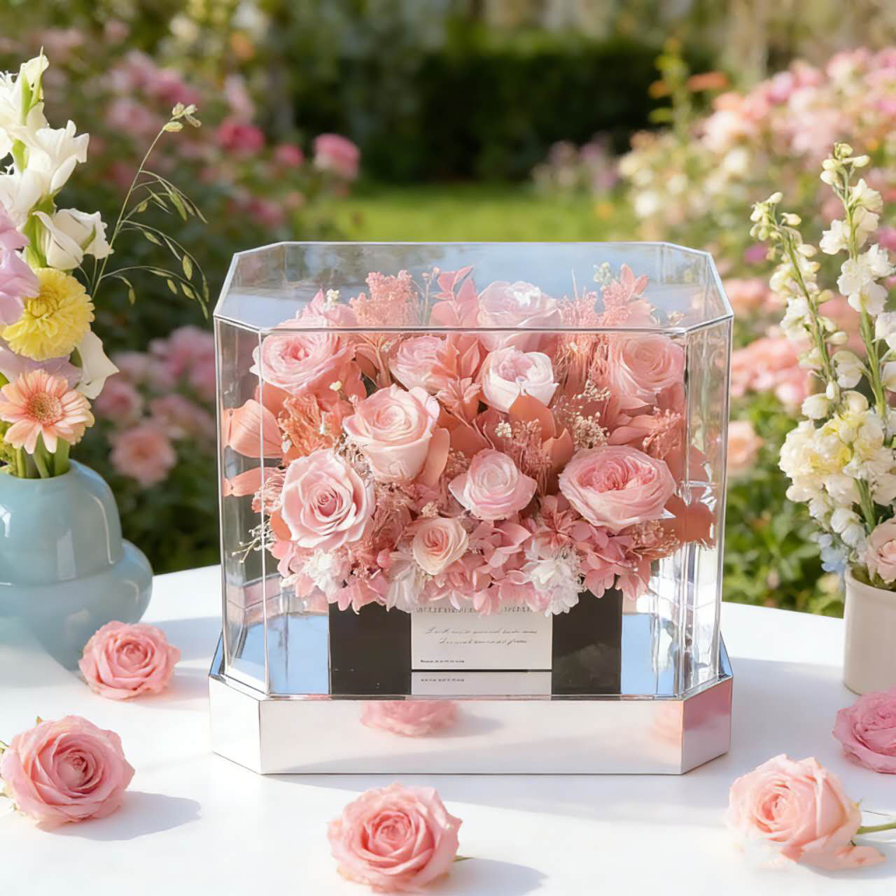 結婚祝い 誕生日 サロン花飾り・玄関飾り バラ 薔薇 ローズ、王宮 アレンジメント、プリザーブドフラワー、ドライフラワー