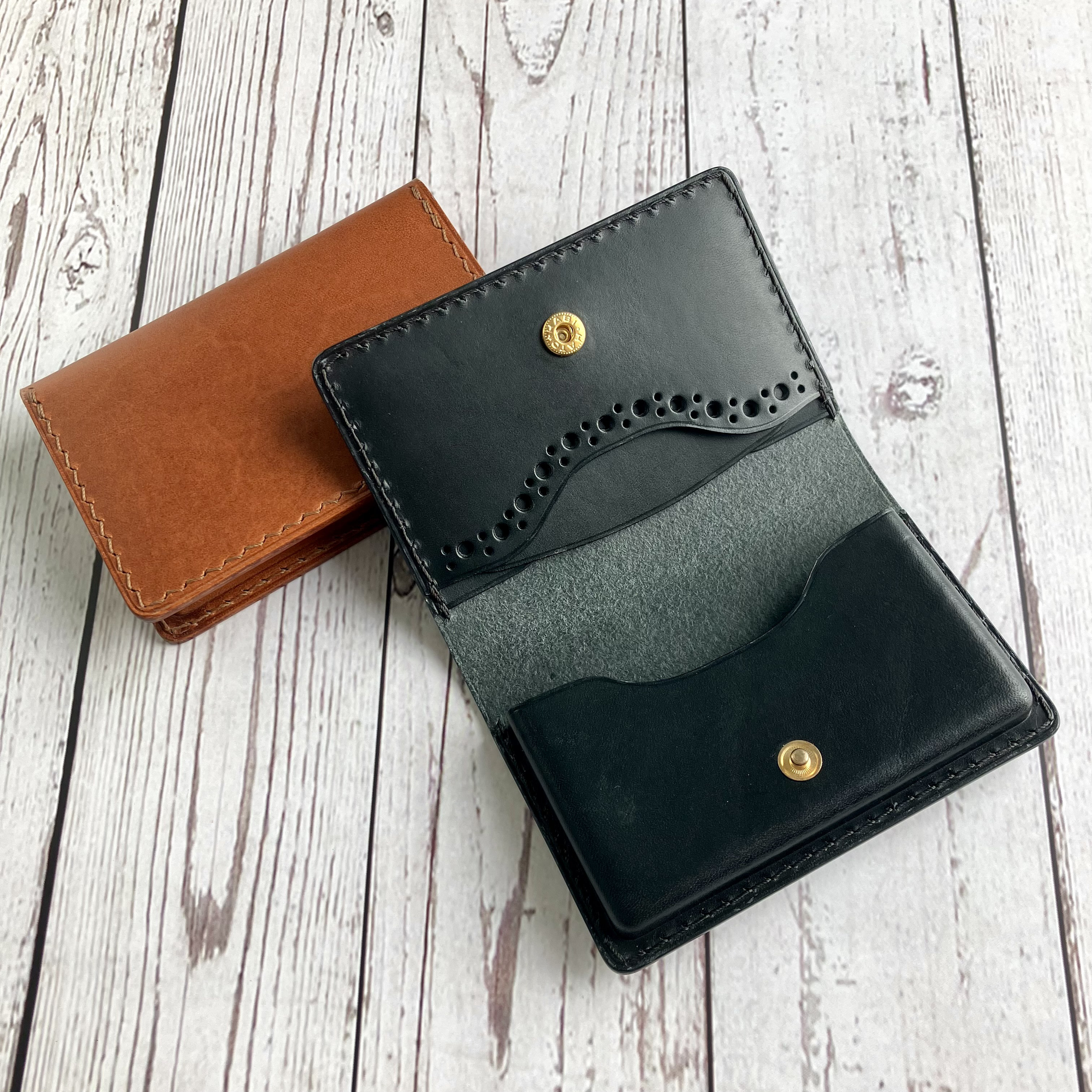 名刺入れ [ブッテーロ ブラック/ブラウン]