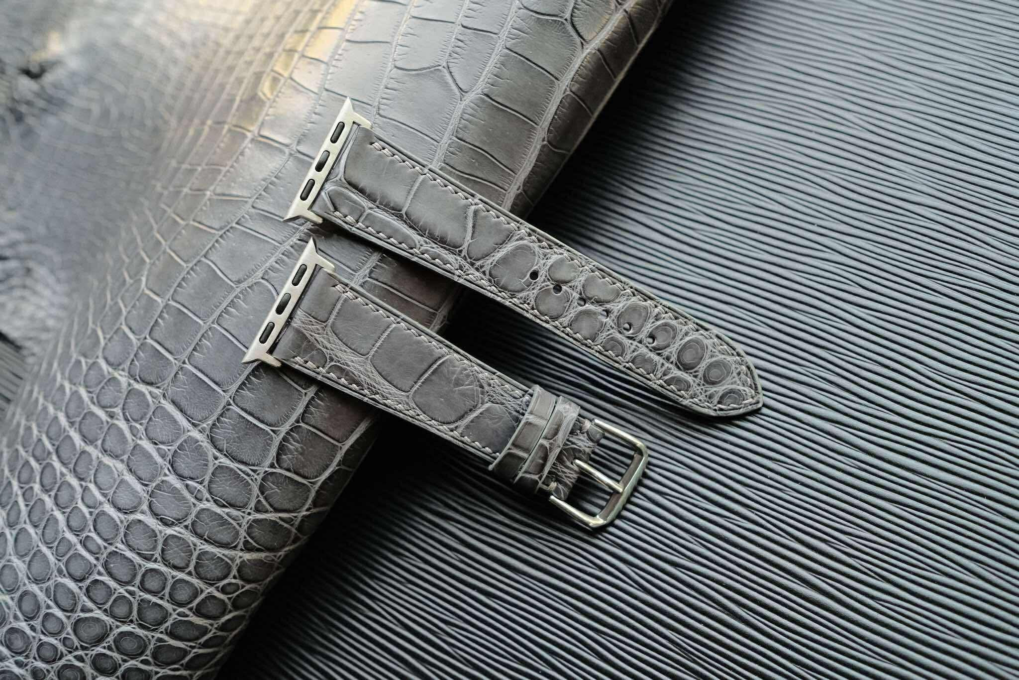 高級革時計ベルトワニ革時計ベルトアップルウォッチ時計バンド