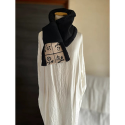 マフラータイプ】path・tambourineネックウォーマーミナペルホネン生地