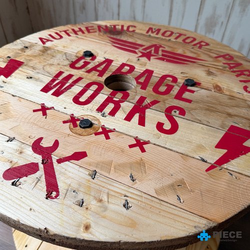 ケーブルドラム 電線ドラム テーブル アメリカン インテリア ガレージ