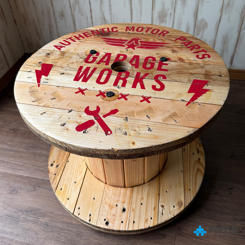 ケーブルドラム 電線ドラム テーブル アメリカン インテリア ガレージ 星条旗② ケーブルドラム 電線ドラム テーブル アメリカン インテリア ガレージ