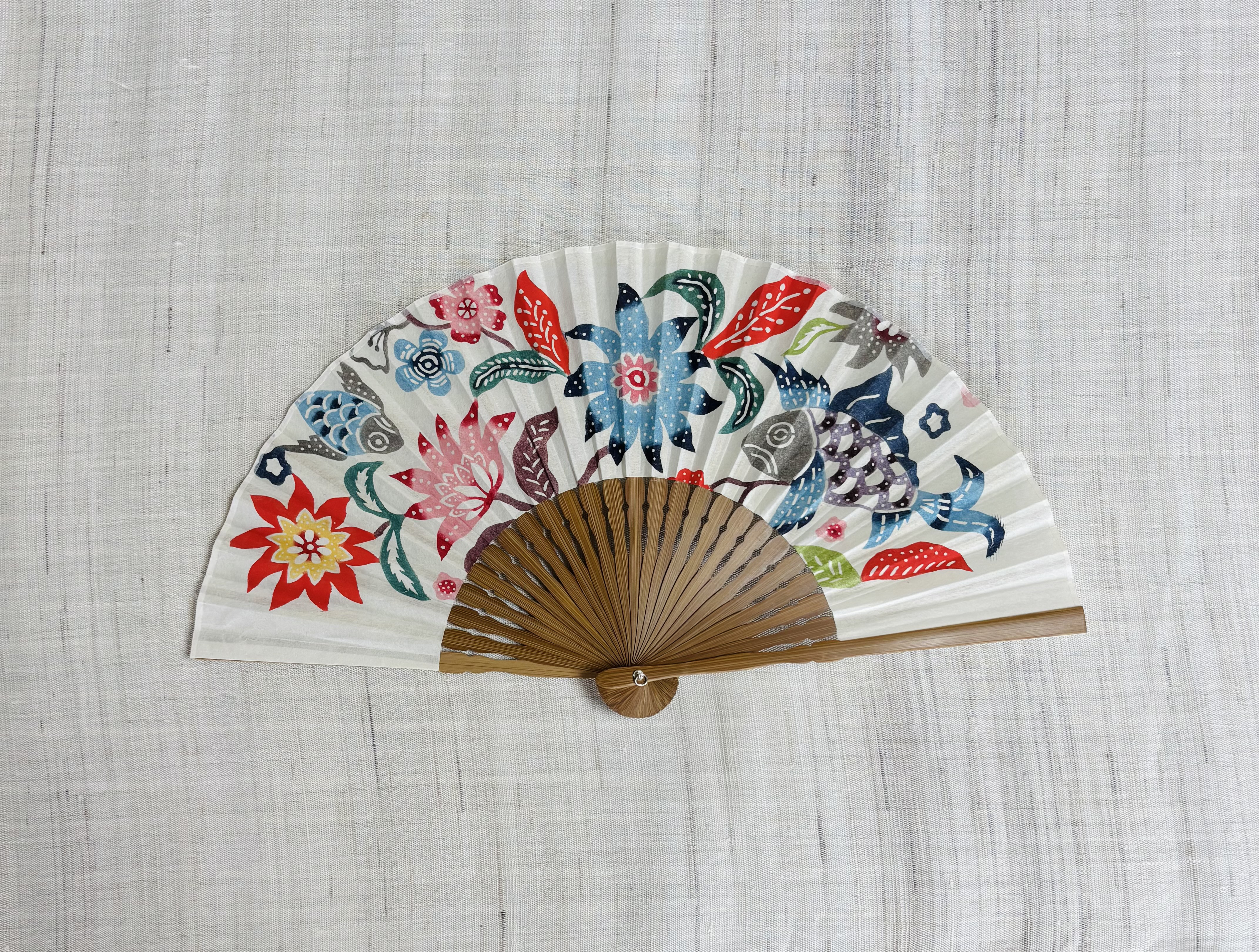 紅型扇子【送料無料】