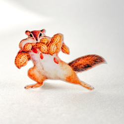 ピーナッツ泥棒のブローチ 2枚目の画像